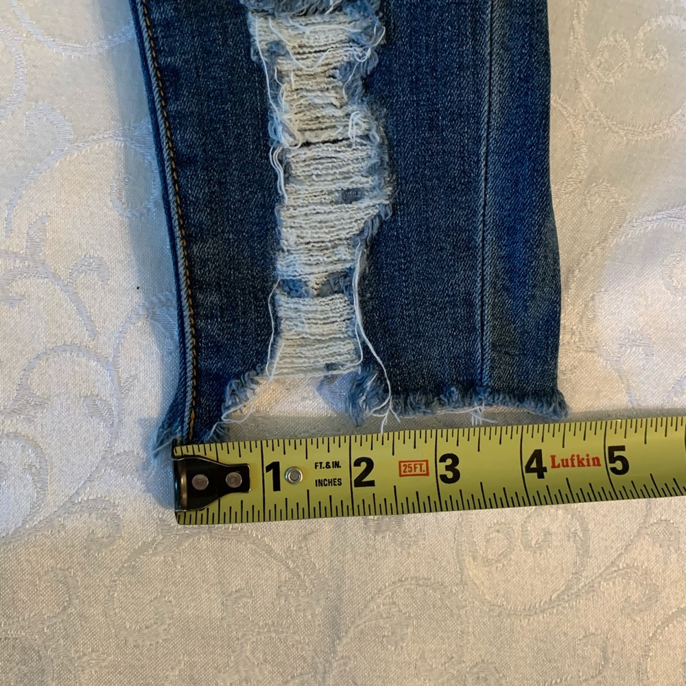 Just USA Distressed Frayed Hem Skinny Ankle Jeans - Picture 13 of 16